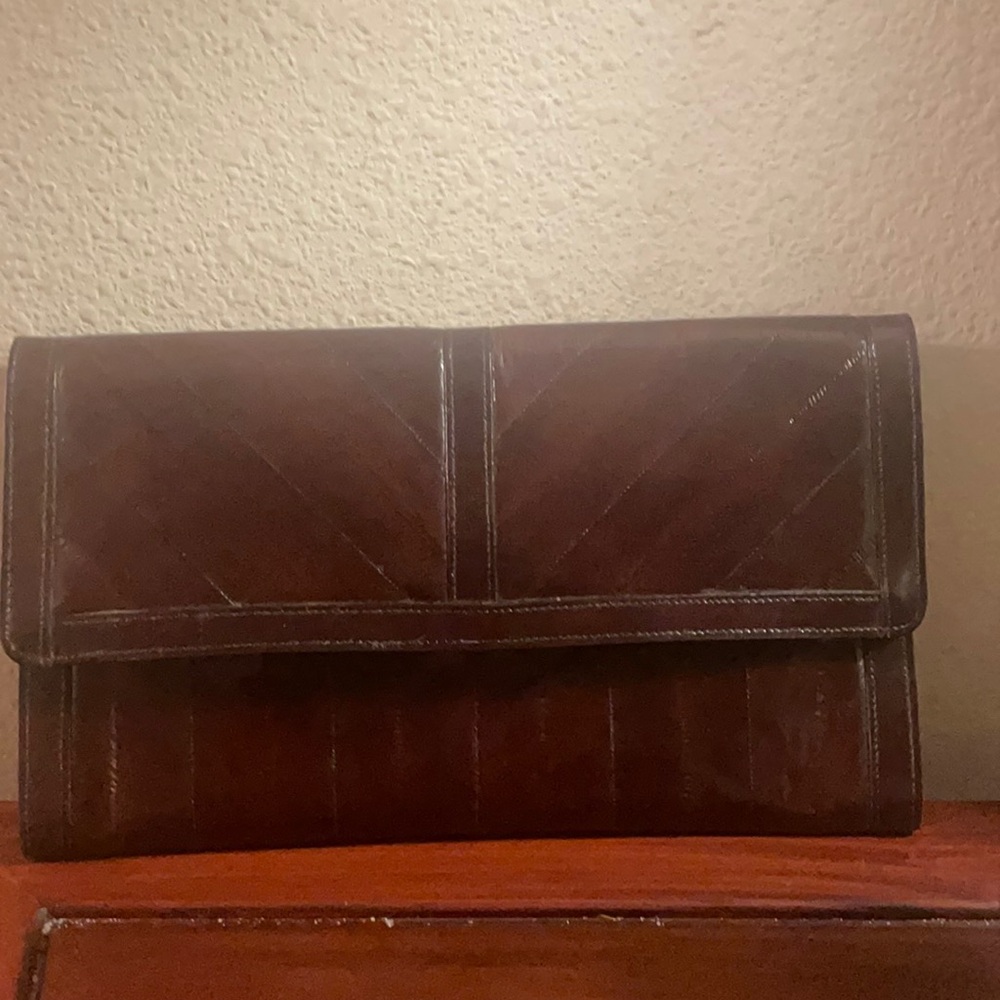 Eel skin Vintage Clutch